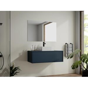 Vente-unique Móvel suspenso para lavatório azul 94 cm - TEANA II