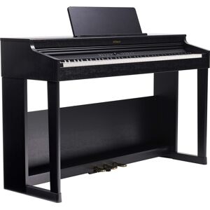 Roland RP701 CB 324 Sons + 287 Aulas Piano Satin Black Piano digital com móvel