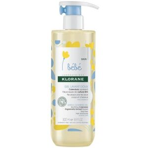 Klorane Calêndula BIO Gel Limpeza bebé para cabelo e corpo pele normal 500ml
