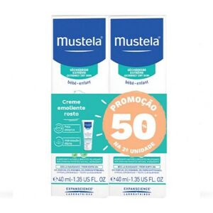 Mustela Stelatopia Creme de Rosto Emoliente 2x40ml Preço Especial