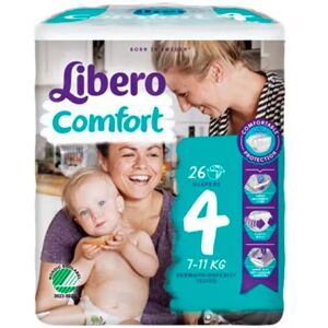 Libero Comfort 4 Fralda 7-11Kg Pack 8 x26