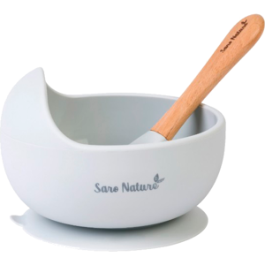 Saro Set de Alimentação "Nordic Wave" Cor Cinza
