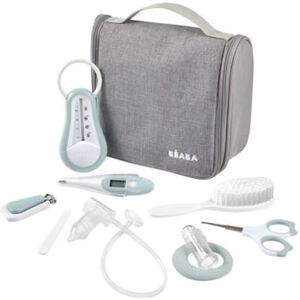 Beaba Bolsa de toalete bebê BÃ ABA Nomad, 9 acessórios, verde azul