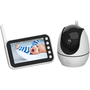 Yuysan Monitor para Bebé Abm201 Monitor para Bebé Sem Fios com Ecrã de 4.5 Polegadas e Intercomunicador de Voz no Ecrã