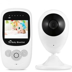 Venisymlis Monitor de Bebê Digital Sem Fio 2.4G 2 Vias Câmara com Visão Noturna e Áudio