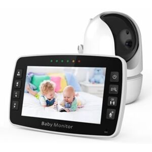 Venisymlis 4.3 Polegadas Monitor de Bebê Câmera Ajustável Bebê Guarda Bebê Monitor de Visão Noturna de Voz Interfoneue