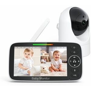 Yuysan Monitor De Bebê Sm530f Monitor De Bebê Multifuncional Com Tela Hd De 5,0 Polegadas