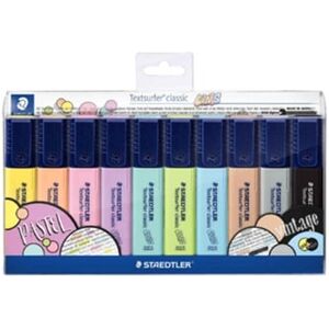 Staedtler Marcador Textsurfer Classic Pastel & Vintage (10 Und - Multicolor)