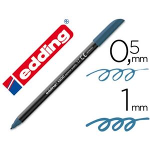 Edding 1200-AZ.A :MARCADOR PONTA FIBRA 1200 AZUL ACO N.17 -PONTA REDEONDA 0.5 MM Preco Uni. venda multiplos 5