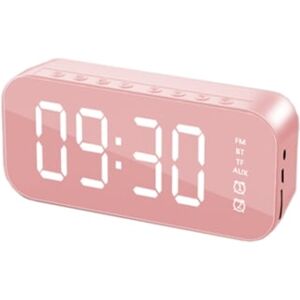 Venisymlis Despertador para Quarto/Escritório Relógio Digital com Alto-Falante Bluetooth Despertador para Pessoas Que Dormem Muito