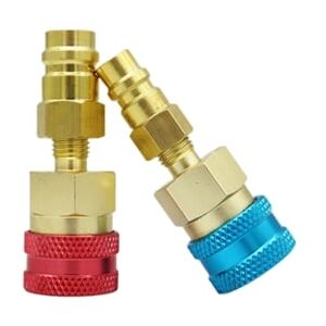 S/marca R1234yf Adaptador de conexão rápida para adaptador R134a Hvac Auto Ac Ferramenta Ligações laterais altas e baixas Ligação rápida eficiente