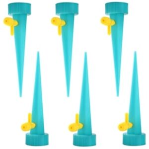 Uisave Ferramenta 6Pcs Ajustável Fluxo de Água Automático Gotejador-Azul Planta Auto-Rega Dispositivos 6 Pcs Equipamento Irrigação Automática Da Pl