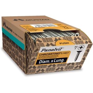 Evotrade Parafusos para Madeira (L - 40 x 3mm - Panelvit TSP em aço temperado - Auto-roscantes - Galvanizados e lubrificados - Resistentes à corrosão - 500 Peças)