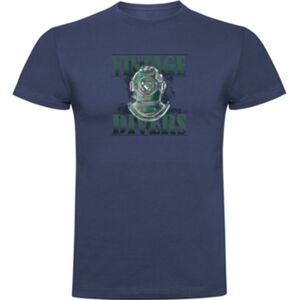 Kruskis T-Shirt Vintage de Homem para Mergulho Divers Azul (XL)
