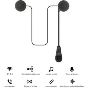 Chrui Auriculares Bluetooth Capacete de Motocicleta Sem Fio Música Alto-Falante 5.0 Preto
