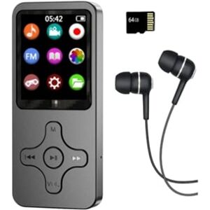 Nicecee Alto Falante Bluetooth Mp3 Player, Alto Falante Portátil De Alta Fidelidade De 64gb Walkman Player Mp4 Player Gravador, E Book