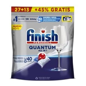Finish Pastilhas para Máquina de Lavar Loiça Quantum Regular (27+13 Pastilhas)