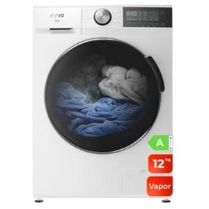 Evvo Nova 12 Máquina De Lavar Com Carregamento Frontal De 12 Kg, 1350 Rpm, Classe Energética A, Motor Inversor, 14 Programas