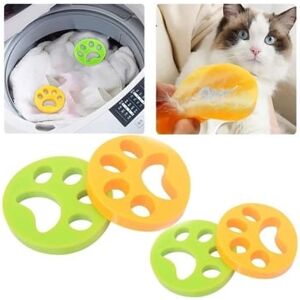 Zhuodike 4 peças removedor de pêlos de animais de estimação, depilador de roupas reutilizáveis para máquina de lavar, bola anti-pêlo, limpeza de cabelo