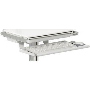Treston Suporte para teclado e rato, LxP 620 x 210 mm, cinzento