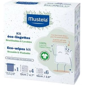 Mustela Bebé Toalhetes Eco Reutilizáveis Kit x 10 Unidades