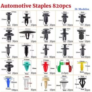 S/marca 925pcs Car Push Retainer Clips Com Removedor De Grampos Porta Painel Guarnição Grampo Kit Auto Fixadores Sortimento Para A Maioria Dos Automóveis