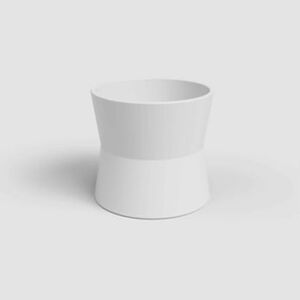 Artevasi Vaso Redondo Faiança 14cm Branco emb. 1 un