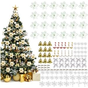 Zmdecqna Pingente de Árvore de Natal Faça Você Mesmo Usado para Decorar a Guirlanda de Natal 120 Peças