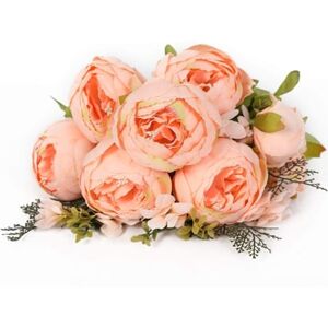 S/marca Buquê De Peônias Artificiais Vintage Para Casamento E Decoração De Casa.