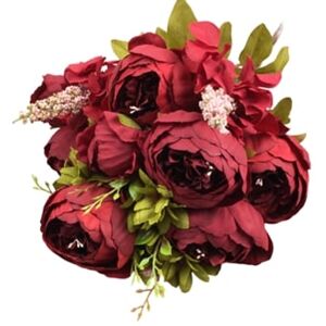 S/marca Buquê De Peônias Artificiais Vintage Para Casamento E Decoração De Casa.