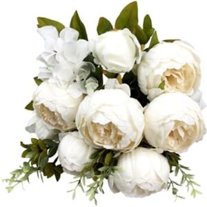 S/marca Buquê De Peônias Artificiais Vintage Para Casamento E Decoração De Casa.