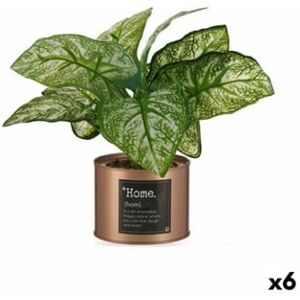 Ibergarden Planta Decorativa Home Cobre Lata 26 X 26 X 26 Cm 6 Unidades