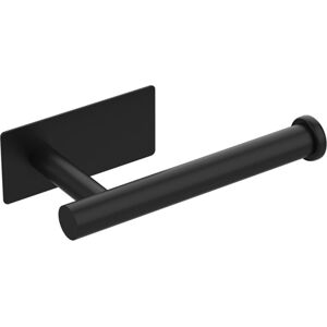Beijiyi Preto Cromo Suporte Papel Higiênico Na Parede, Auto-Adesivo, Papel Higiênico Titular De Casas De Banho, Cozinha, Impermeável, Sem Perfuração Estilo 1 Preto
