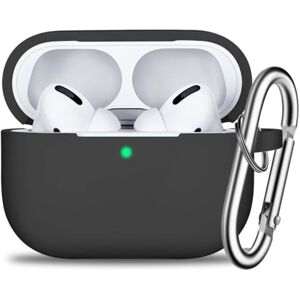 Jedbesetzt Capa Airpods Pro com Chaveiro Acessórios de Proteção Total de Silicone para Mulheres Homens e Meninas com Apple 2019 Capa Airpods Pro Mais Recente