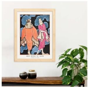 Nacnic Póster Modelo de Vintage 029. com As Ilustrações de Arte de George Barbier.