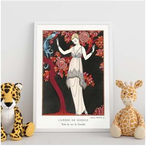 Nacnic Póster Modelo Vintage 018. com As Ilustrações de Arte de George Barbier.