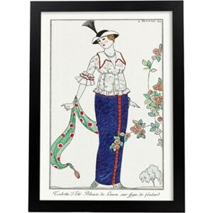 Nacnic Póster Modelo de Vintage 025. com As Ilustrações de Arte de George Barbier