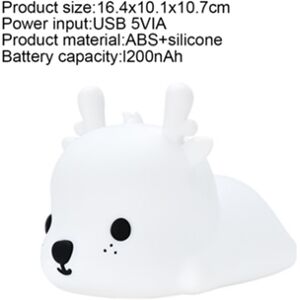Neveance Lâmpada Silicone Cervo Led Criativa Usb Recarregável Luz de Noite para Bebé