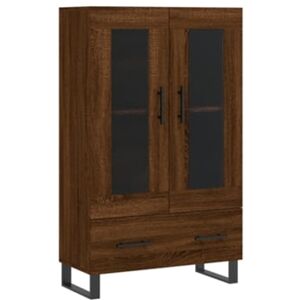 Vidaxl Aparador alto Marrom Madeira processada (69,5x31x115 cm)