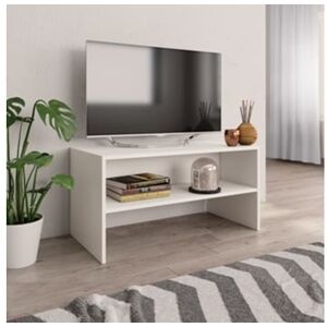 Pangshiyuan Móvel de Tv 80X40X40 Cm Derivados de Madeira Branco