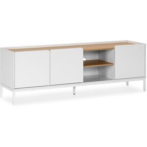 Vs Venta-Stock Móvel Tv Curva 3 Portas Cor Branco Vs Venta Stock