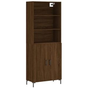 Vidaxl Aparador alto Marrom Madeira processada (69,5x34x180 cm)