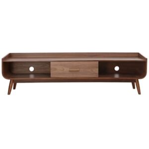 Miliboo Móvel de TV vintage em madeira de nogueira 180 cm Hallen