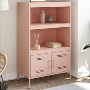 Lovely Home Aparador Alto 68x39x113 Cm Aço Rosa