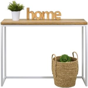Ds Muebles Mesa Consola Icub - industrial vintage branca (30x120x80cm)