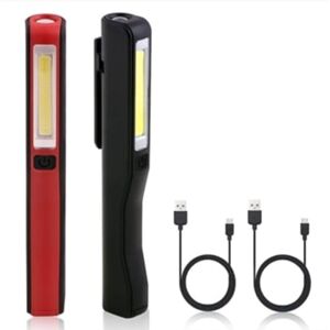 Jedbesetzt Luz de Trabalho Led Recarregável 2 Peças 350 Lúmens Lâmpada Mecânica Cob Lanterna Ultra Poderosa Lâmpada de Inspeção para Oficina de Garagem Auto