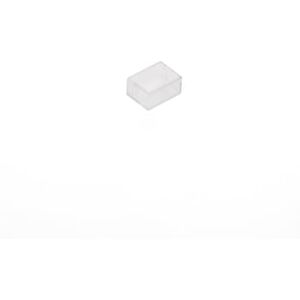 Ledkia Tampa final para fita de LED SMD/COB auto-retrátil super estreita 220 V CA IP65 largura 6,5 mm transparente