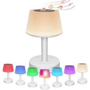 Yizhood Abajur Bluetooth Smart 7 Cores Alto Falante Rgb Branca