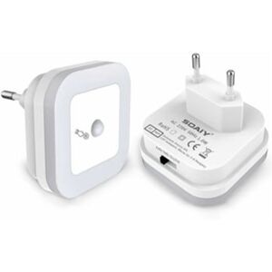 Kofihety Luz Noturna Led Com Sensor De Movimento, Pack De 2, Luz Regulável, 3 Modos , Ideal Para Quarto Infantil Ou Corredor (auto/ligado/desligado)