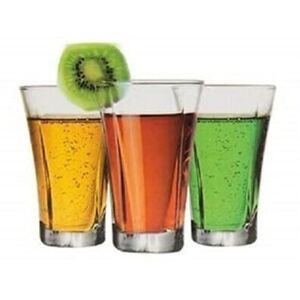 Acan Conjunto De 6 Copos De Vidro Para Refrigerantes, Modelo Truva, Resistentes, Laváveis ​​na Máquina De Lavar Louça, Para Servir Whisky, Bebidas